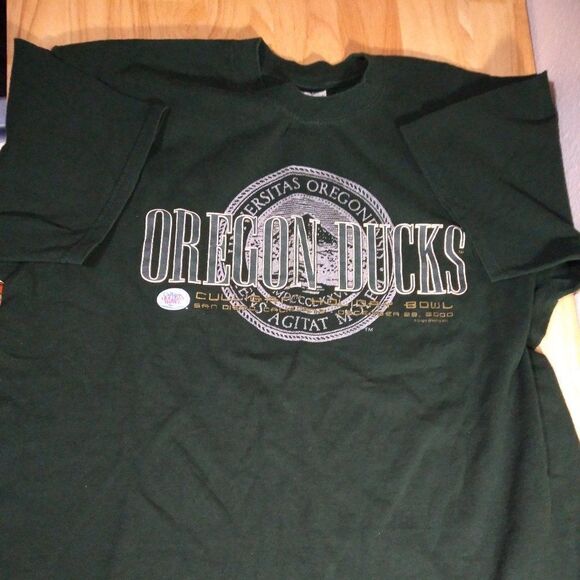 Vintage Oregon Ducks Holiday Bowl 2000 T-Shirt - Picture 2 of 8
